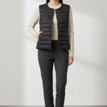 Eithne - Women's Ultra-Light Packable Down Vest - Black
