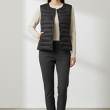 Eithne - Women's Ultra-Light Packable Down Vest - Black
