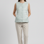 Eithne - Women's Ultra-Light Packable Down Vest - Light Green