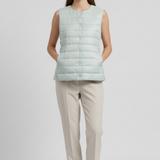 Eithne - Women's Ultra-Light Packable Down Vest - Light Green