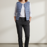 Eithne - Women's Ultra-Light Packable Down Vest - Blue
