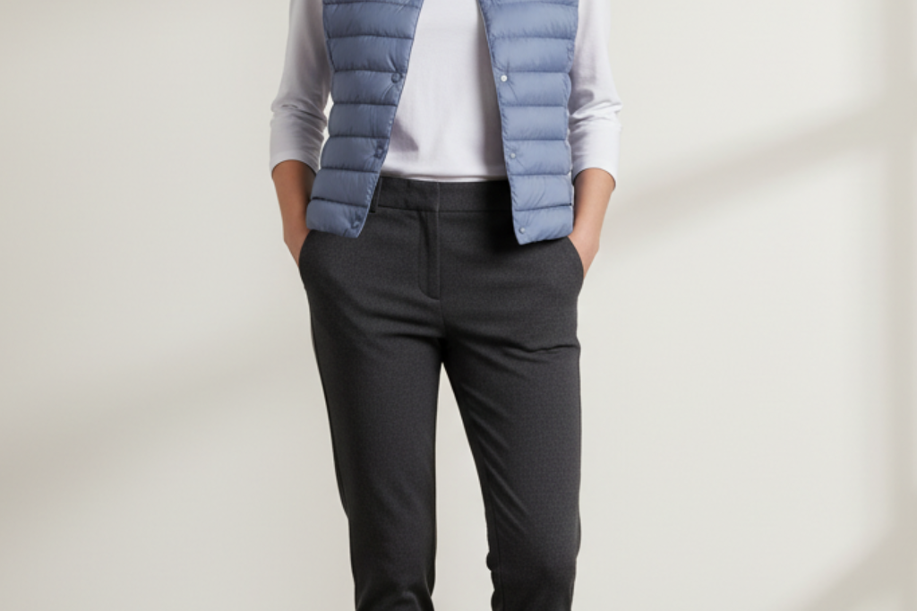Eithne - Women's Ultra-Light Packable Down Vest - Blue