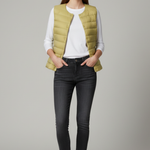 Eithne - Women's Ultra-Light Packable Down Vest - Lime