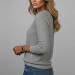 Eleanora - Women's Sequin V-Neck Long Sleeve Sweater