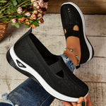 Elestren - Women's Slip-On Casual Sneakers with Supportive Sole