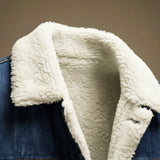 Elliott - Men's Shearling-Lined Denim Jacket in Organic Cotton