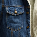 Elliott - Men's Shearling-Lined Denim Jacket in Organic Cotton