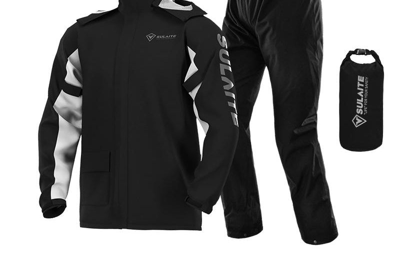 Ellis - Men's Waterproof Rain Jacket and Pants Set - Black