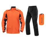 Ellis - Men's Waterproof Rain Jacket and Pants Set - Orange