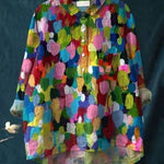 Elsebeth - Women's Oversized Collar Floral Print Blouse