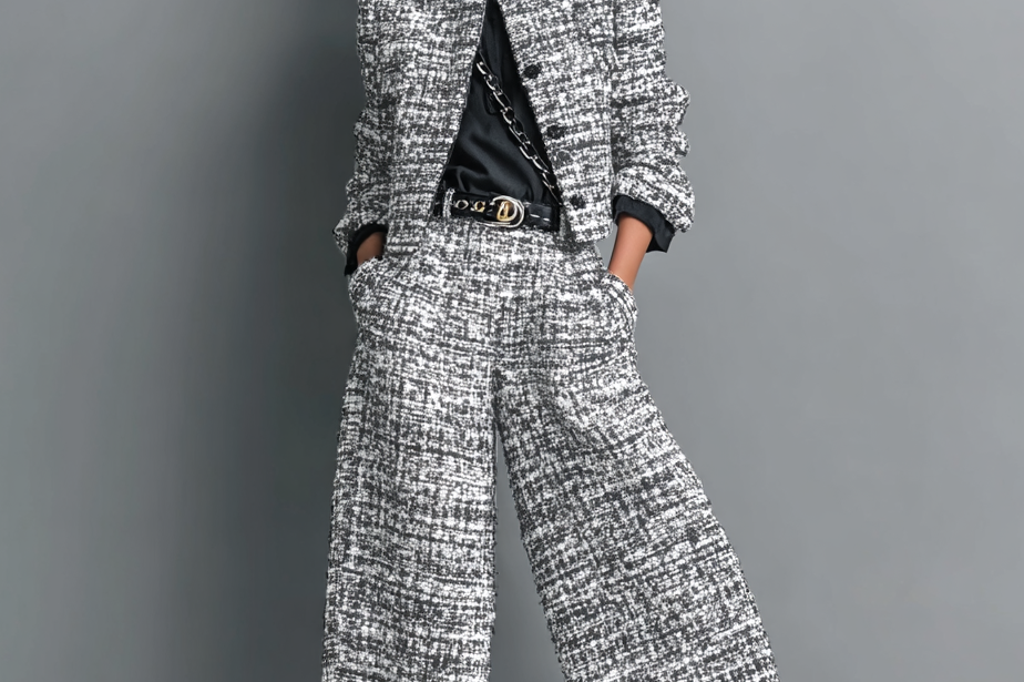 Women's Textured Two-Piece Set | Chic Tailored Coordinated Set