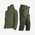 Orrin - Men's Waterproof Hooded Jacket and Cargo Trouser Set - Green