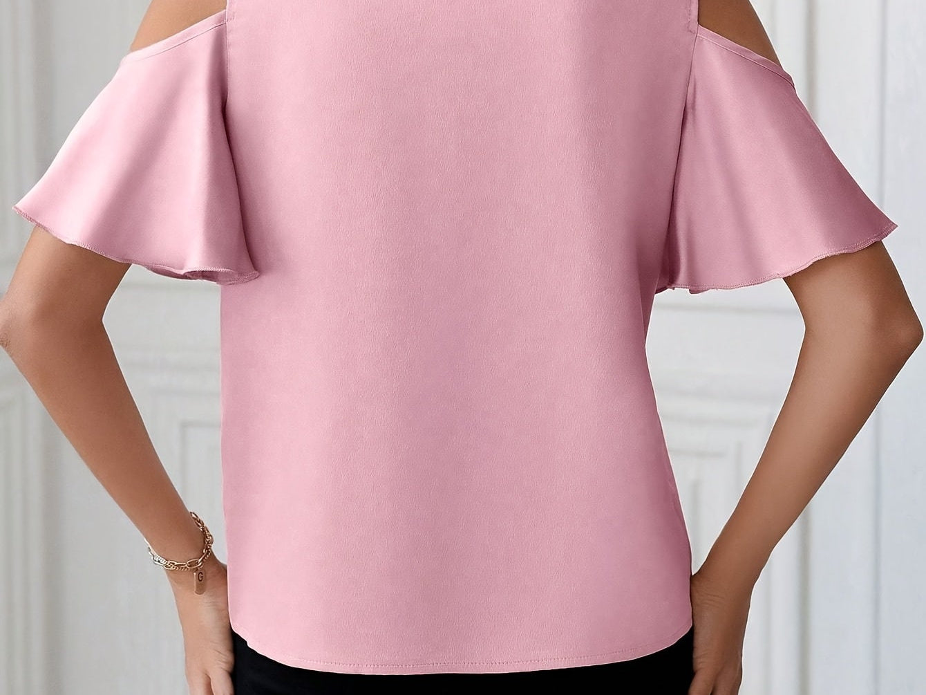 Off-Shoulder Lace-Trim Top side