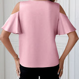 Off-Shoulder Lace-Trim Top side