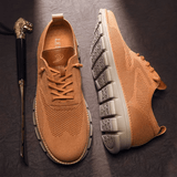Fabian - Men's Lightweight Knit Walking Shoes - Brown