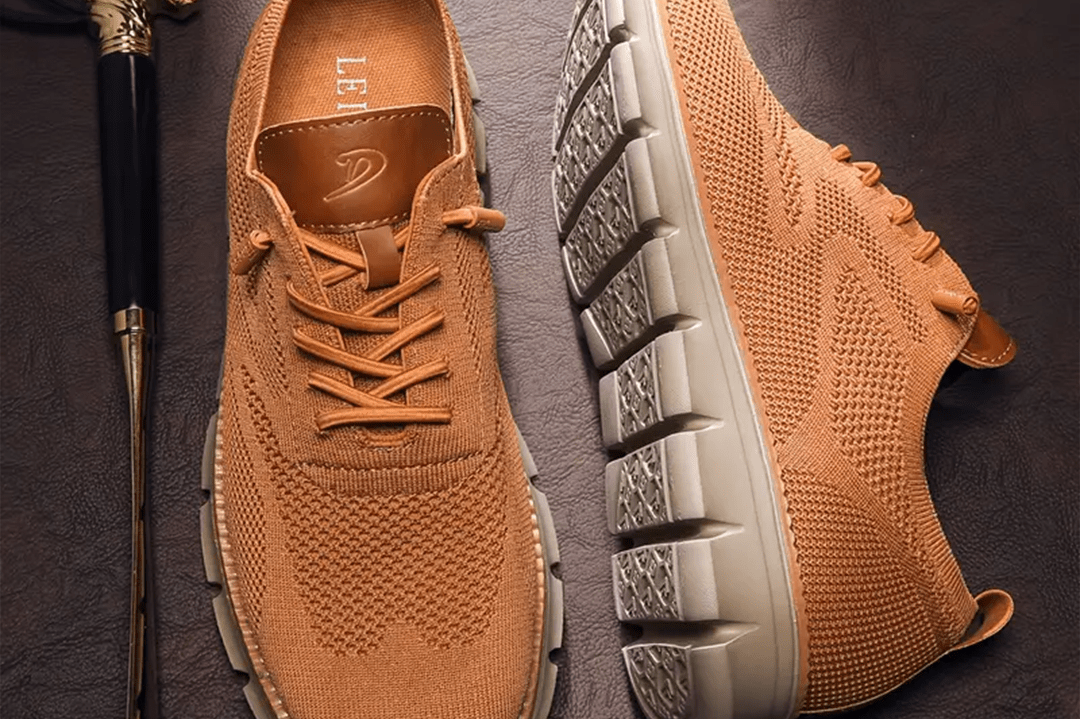 Fabian - Men's Lightweight Knit Walking Shoes - Brown