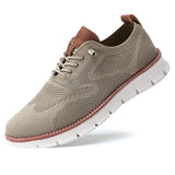 Fabian - Men's Lightweight Knit Walking Shoes - Beige