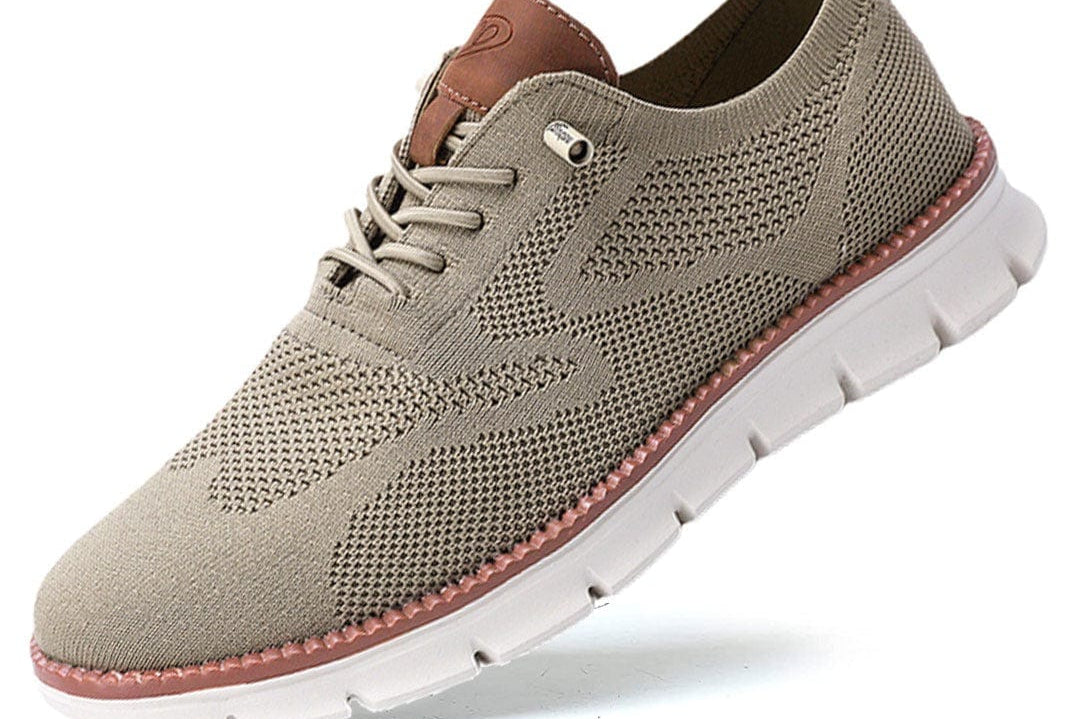 Fabian - Men's Lightweight Knit Walking Shoes - Beige
