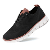 Fabian - Men's Lightweight Knit Walking Shoes - Black