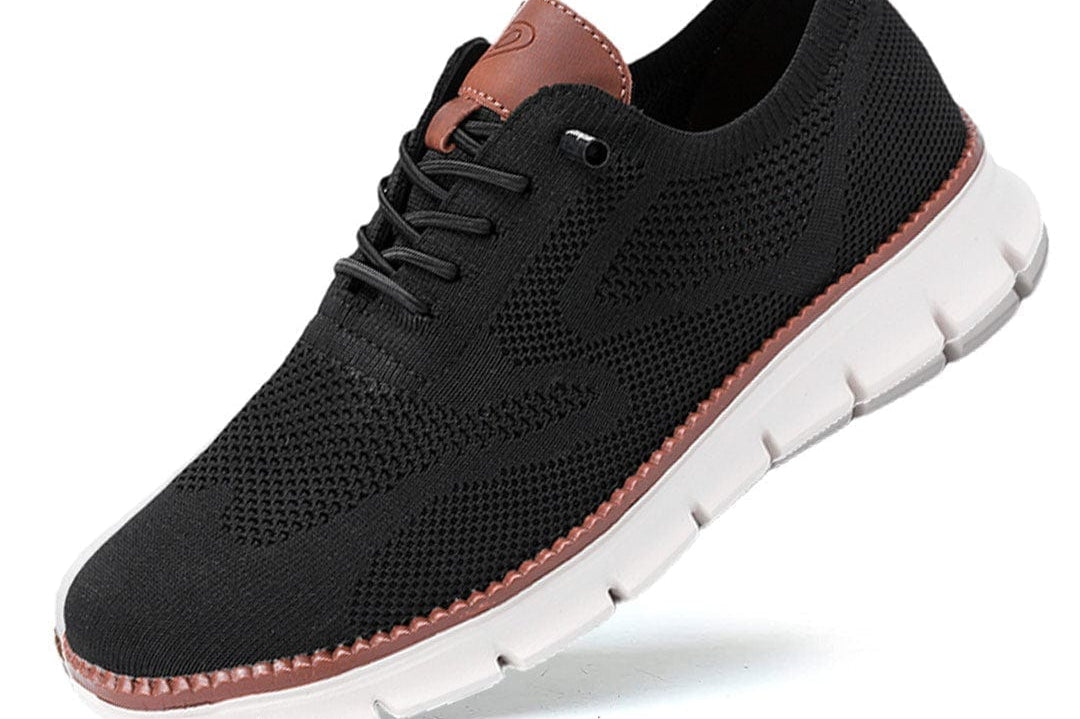 Fabian - Men's Lightweight Knit Walking Shoes - Black