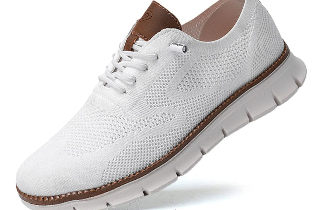 Fabian - Men's Lightweight Knit Walking Shoes - White