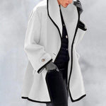 Fae - Women's Long Tailored Padded Coat - White