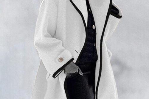 Fae - Women's Long Tailored Padded Coat - White