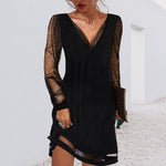 Felice - Women's V Neck Evening Dress with Tailored Cut