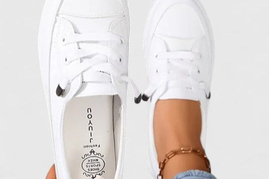 Fenna - Women's Low-Top Orthopedic Sneakers - White