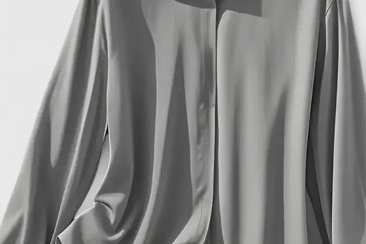 Freja - Women's Oversized Long Sleeve Button-Down Shirt