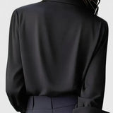 Freja - Women's Oversized Long Sleeve Button-Down Shirt