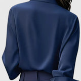 Freja - Women's Oversized Long Sleeve Button-Down Shirt