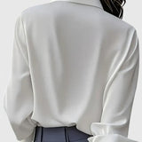 Freja - Women's Oversized Long Sleeve Button-Down Shirt