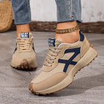 Geneva - Women's Lightweight Cushioned Walking Sneakers - Beige