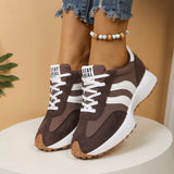 Geneva - Women's Lightweight Cushioned Walking Sneakers - Coffee