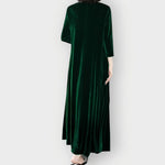 Gwenda - Women's Long Sleeve Velvet Maxi Dress