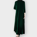 Gwenda - Women's Long Sleeve Velvet Maxi Dress