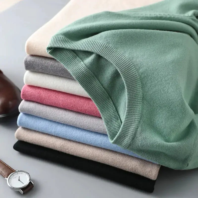 Harlan - Men's Merino Wool and Cashmere-Blend Tailored Tee