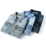 Harry - Men's Faded Stretch Denim Jacket