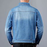 Harry - Men's Faded Stretch Denim Jacket