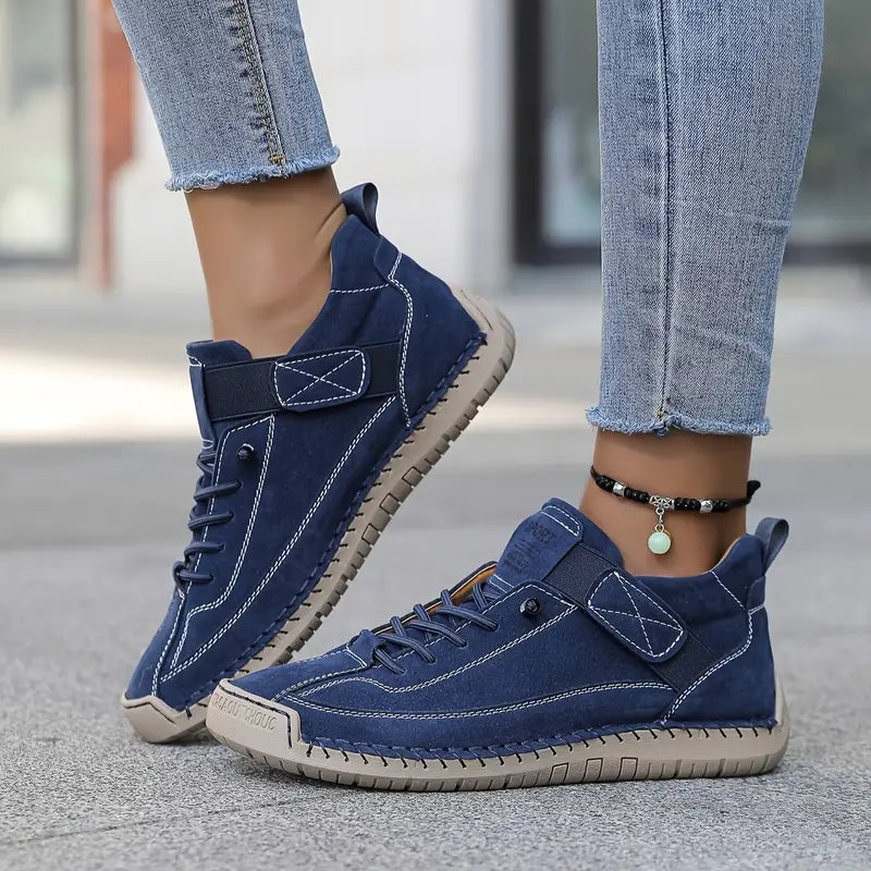 Hesper - Women's Breathable Lace-Up Casual Sneakers - Blue