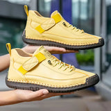Hesper - Women's Breathable Lace-Up Casual Sneakers - Jaune