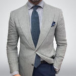 Holden - Men's Textured Tailored Blazer - Beige