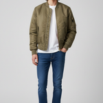 Howard - Men's Vintage Bomber Jacket with Ribbed Cuffs