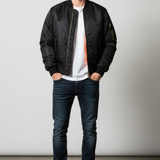 Howard - Men's Vintage Bomber Jacket with Ribbed Cuffs