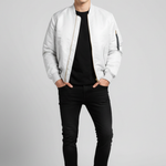 Howard - Men's Vintage Bomber Jacket with Ribbed Cuffs