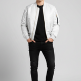 Howard - Men's Vintage Bomber Jacket with Ribbed Cuffs