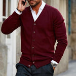 Hugo - Men's Button-Front Knit Vest - Dark Red