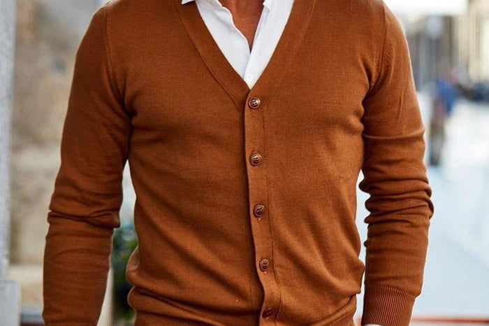 Hugo - Men's Button-Front Knit Vest - Dark Brown