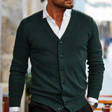 Hugo - Men's Button-Front Knit Vest - Dark Green